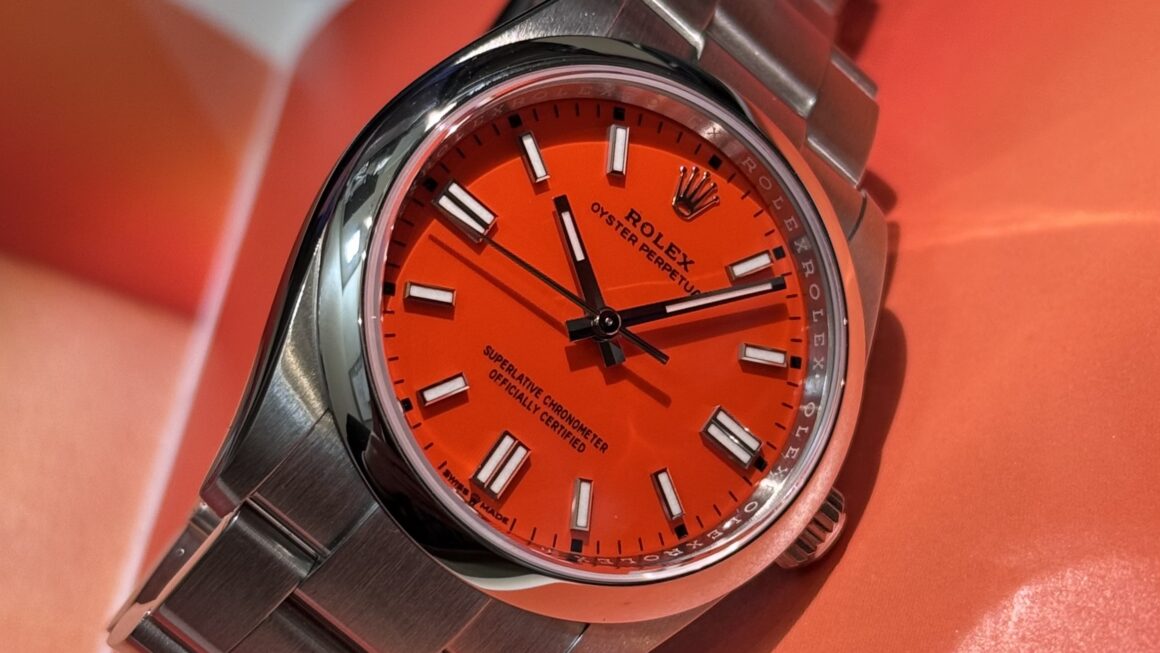 目にする機会が少なくなってきたコーラルレッド　Ref.126000
