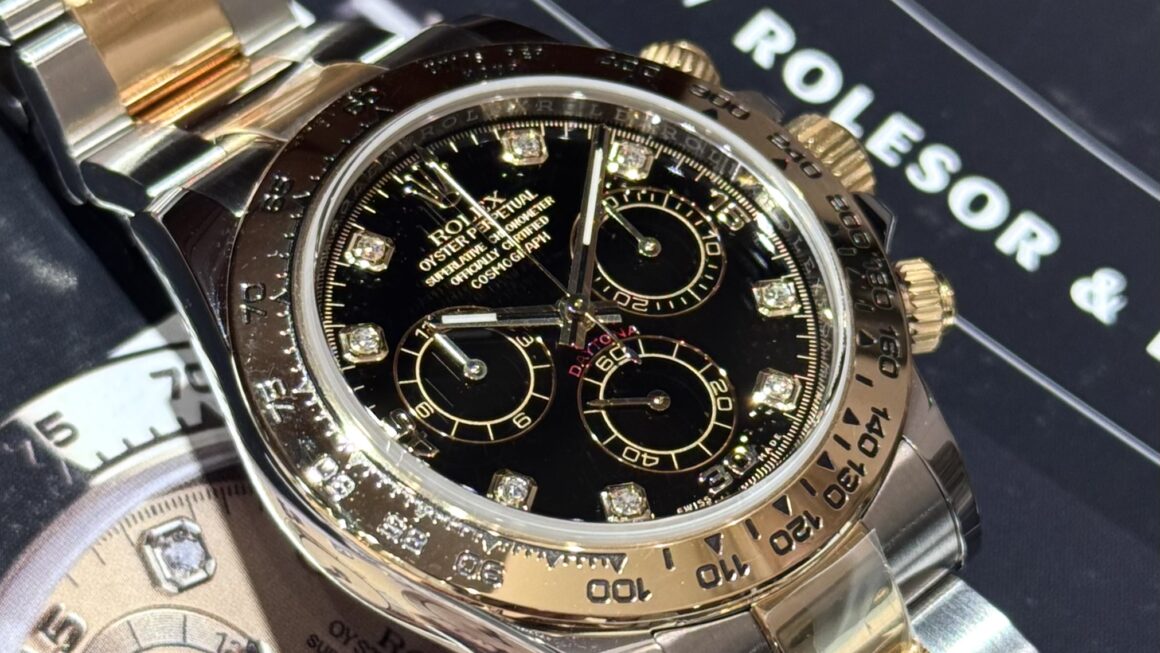 ロレゾールモデルはブラックが人気　Ref.116503G