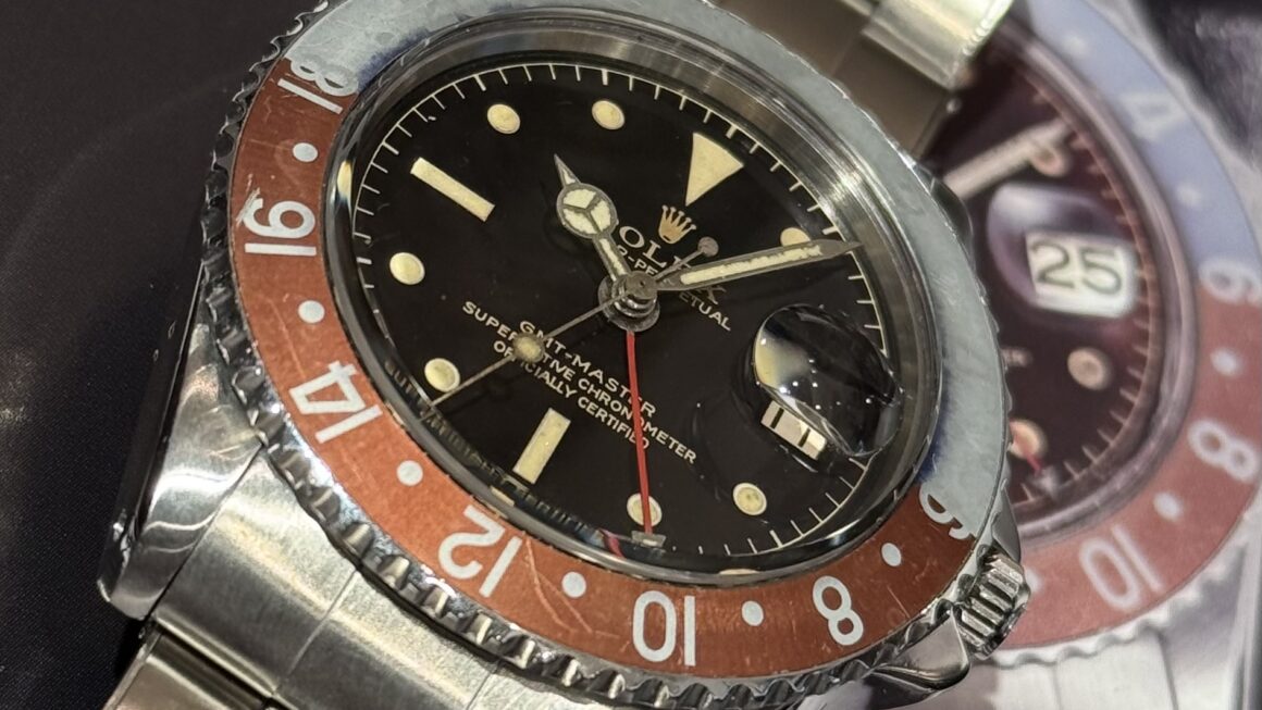 退色したベゼルが目を引くサークルミラー！　Ref.1675