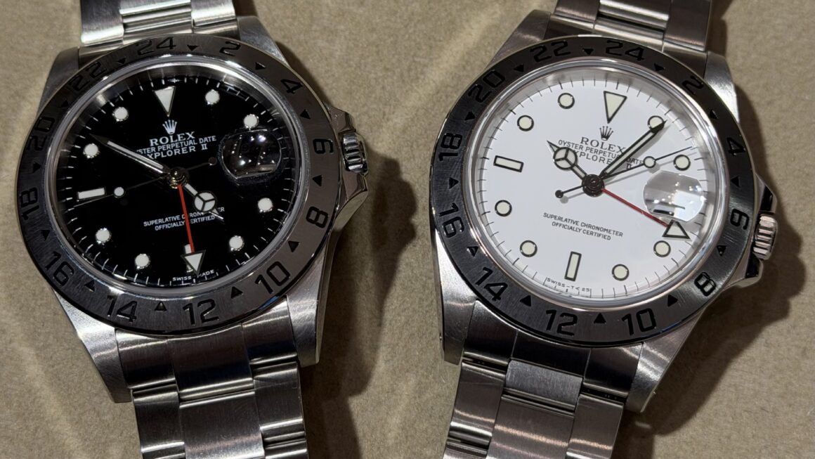 同モデルでも白と黒で雰囲気も様変わり　Ref.16570